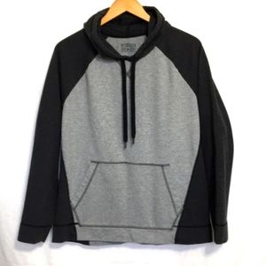 Converse Gray Two Tone Colorblock Hoodie Mens Large